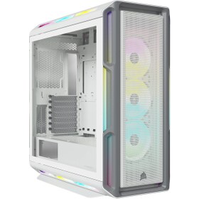 تصویر کیس کامپیوتر کورسیر iCUE 5000T RGB Corsair iCUE 5000T RGB White Tempered Glass Mid-Tower Case