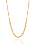 تصویر گردنبند طلا طنابی کونیک 