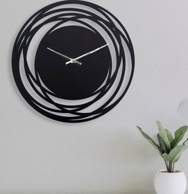 تصویر ساعت دیواری فلزی هلالی کدs01 Wall clock