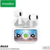 تصویر هندزفری بلوتوثی مودیو مدل DL03 با نمایشگر لمسی هوشمند 