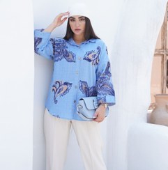 تصویر شومیز زنانه طرح ایتالیایی رنگهای تابستونی و پاستیلی 