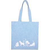 تصویر توتبگ جین آبی روشن گربه های اکباتان سفید 