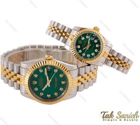 تصویر ساعت ست رولکس دیت جاست صفحه سبز Rolex-3685-S 