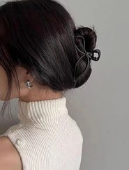 تصویر کلیپس پاپیون مشکی Papillon clips