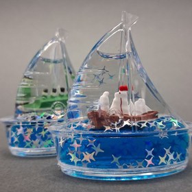 تصویر کشتی معلق دکوری 