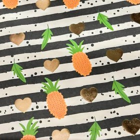 تصویر کاغذ کادو طلاکوب استوایی Tropical gold wrapping paper 