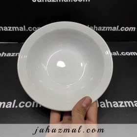 تصویر سالادخوری چینی زرین سفید (3 نفره) Zarin Iran Hotel-49 White 1 Piece Porcelain Salad-Bowl 3p