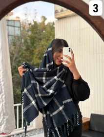 تصویر شال طرح دار 