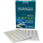 تصویر سوزن طب سوزنی هوانکیو ۳۰×۰٫۱۸ صد عددی دسته پلاستیکی ( Huan-Qiu ) 