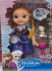 تصویر عروسک پرنسس السا و آنا از انیمیشن فروزن برای دختران با طراحی چند رنگ و اصیل برند generic Princess Elsa And Anna Frozen Doll Se For Girls Multicolored Authentic Design