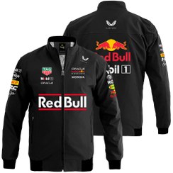 تصویر کاپشن بهاری مشکی ردبول فرمول یک 