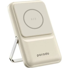 تصویر پاوربانک وایرلس پرودو مدل PD-PBFCH039 ظرفیت 10000 میلی آمپر ساعت Porodo PD-PBFCH039 MagSafe PD 22.5W 10000mAh Power Bank