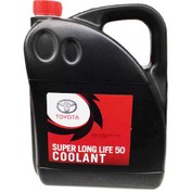 تصویر ضدیخ تویوتا مدل (TOYOTA (SLLC پنج لیتری اصلی TOYOTA GENUINE SUPER LONG LIFE SLLC COOLANT 5LIT