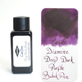 تصویر جوهر خودنویس دایامین رنگ بنفش تیره DIAMINE INK Deep Dark Purple 