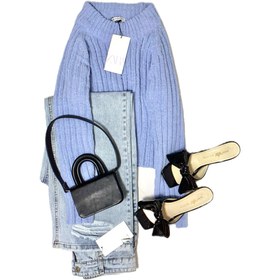 تصویر کراپ بافت مخمل زارا کد117 Knitted Crop