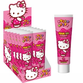 تصویر ژله توت فرنگی تیوبی هلو کیتی_35گرم-بسته 24 عددی hello kitty strawberry gel candy