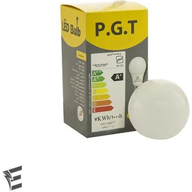 تصویر لامپ 15وات ال ای دی پی جی تی P.G.T حبابی E27 15 watt P.G.T LED bulb E27 bulb