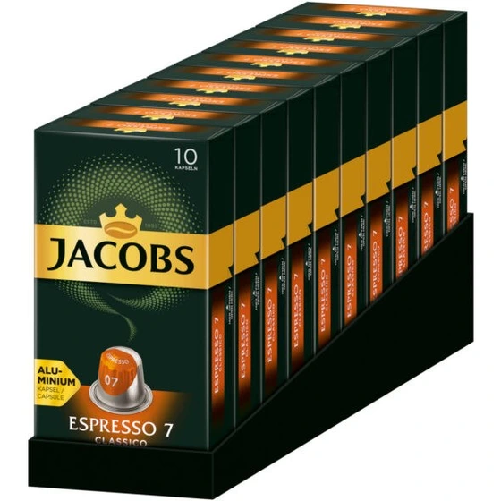 خرید و قیمت پک کپسول قهوه جاکوبز مدل Lungo 7 بسته 10×10 تایی (100 عدد ...