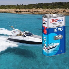 تصویر روغن قایق موتوری دو زمانه فلومکس TC W3 مخصوص قایق موتوری یک لیتری شرکت نفت پارس 
