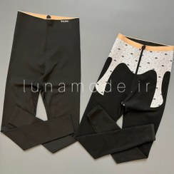 تصویر لگ زنانه کمر گنی داخل کرک دار زنانه 