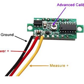 تصویر ماژول ولتمتر RED 0.28 0-100V DC ا جهت اندازه گیری ولتاژ DC در محدوده 0-100V با سون سگمنت سایز 0.28 اینچ رنگ قرمز جهت اندازه گیری ولتاژ DC در محدوده 0-100V با سون سگمنت سایز 0.28 اینچ رنگ قرمز