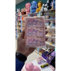 تصویر دستمال مرطوب کرومی و ملودی بسته 6 عددی 