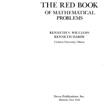 خرید و قیمت دانلود کتاب The red book of mathematical problems 1996 | ترب