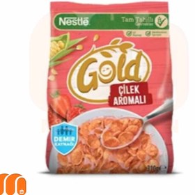 تصویر کورن فلکس نستله طلایی Nestle Gold با طعم توت فرنگی 310 گرم 