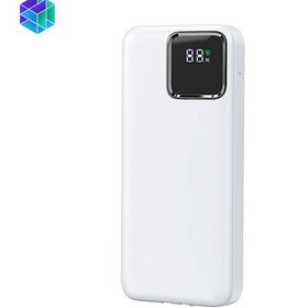 تصویر پاوربانک ویوو دارای نمایشگر ظرفیت باتری JC-18 و 10000mAh WiWU Power Bank JC-18 With Cable And LED Shows Battery Capacity 10000mAh