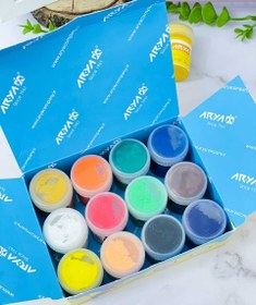 تصویر گواش ۱۲ رنگ آریا 