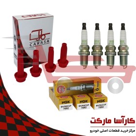 تصویر پک شمع و وایر پژو 206 تیپ 2 