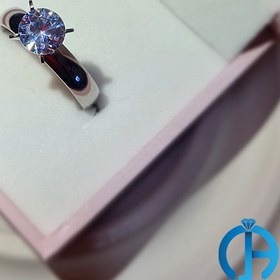 تصویر انگشتر تک نگین کد 033 