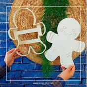 تصویر مهر و کاتر آدمک زنجبیلی ۲۰ سانتی 