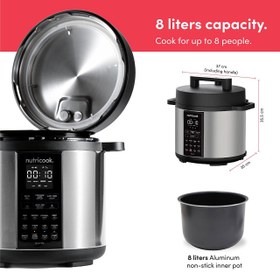 تصویر زودپز برقی نوتریکوک مدل SP208 Nutricook Electric pressure cooker SP208P