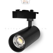 تصویر چراغ ریلی 30 وات COB بدنه مشکی پارس شعاع توس 30 watt COB rail light black body Pars Shua Tos