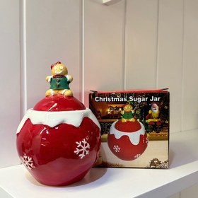 تصویر قندان کریسمسی طرح جینجر 