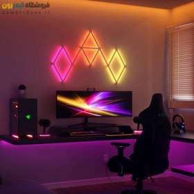 تصویر پنل روشنایی خطی هوشمند 15 تکه نانولیف Nanoleaf Lines 60 Degrees Starter Kit (15 Lines) 