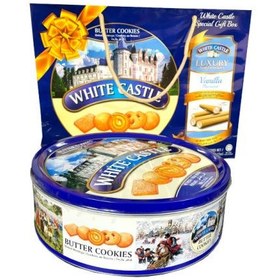 تصویر کوکی کادویی کره ای وایت کاسل White Castle حجم 908 گرم 