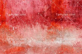 تصویر تکسچر دیوار بتنی با ترک و خراش و رنگ قرمز 