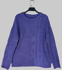 تصویر پلیور زنانه - طوسی / فری سایز 