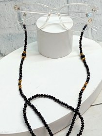 تصویر بند عینک کریستال مشکی 