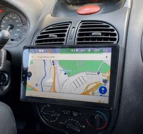 تصویر مانیتور اندروید فابریک پژو 206 برند مدیا پلاس (ساخت کره) Peugeot 206 fabric android monitor