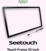 تصویر فریم لمسی ساز و تاچ تلوزیون ۵۵ اینچ ا touchfarme 55" touchfarme 55"