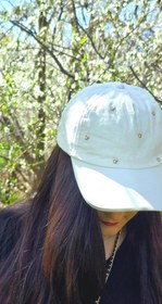 تصویر کلاه کاسکت سفید میکی 
