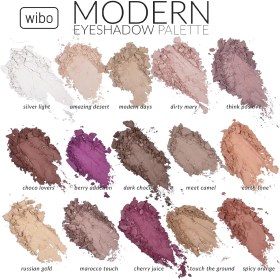 تصویر پالت سایه چشم 15 رنگ ویبو مدل Wibo Modern Eyeshadow Wibo Modern Eyeshadow