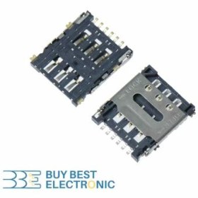 تصویر Nano SIM Card Holder 6 pin- flip open 