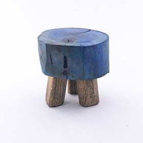 تصویر سه پایه چوبی روستیک ارتفاع ۱۰ سانت 