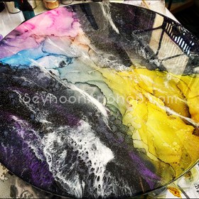 تصویر رنگ جوهر الکلی ترنسپرنت قرمز (۳۰میل) 