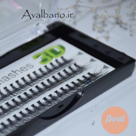 تصویر مژه مصنوعی تکی سه بعدی جیول سری GE-1520 مدل MIX Jewel Individual 3D False Eyelashes GE-1520 MIX