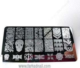 تصویر شابلون فلزی ناخن BC02 